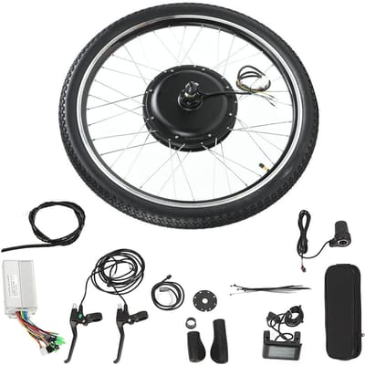 Elektrische Fiets 36V 500W Naafmotor Conversie Kit Wiel 26 inch met Display(Achteraandrijving)