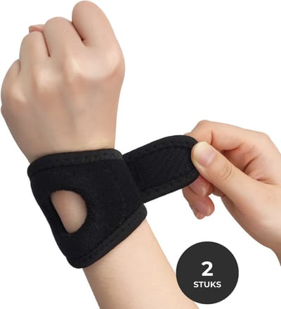 U Fit One 2 Stuks TFCC Polsbrace - Polsbandage - Wrist Support - RSI Ondersteuning - Polssteun - Maat S/M