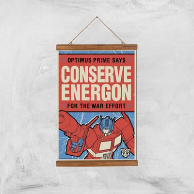 Transformers Conserve Energon Poster Art Print - A3 - Wooden Hanger