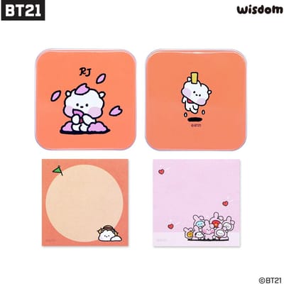 BT21 minini Blikken Doos Notitieblok Set BTS Merchandise