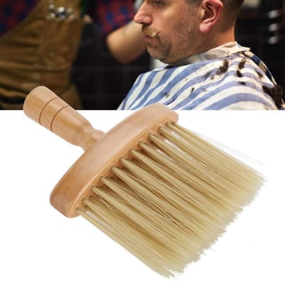 Nekborstel Kapper - Nekkwast Professioneel - Haar Verwijderen - Zachte Borstelharen - 15 cm - Zwart