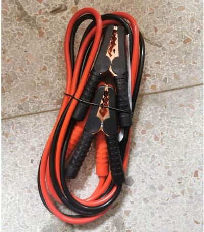 Startkabels Auto - Accukabels Krachtig - Motor Starten - Pure Koperdraad - 25 Meter - Zwart