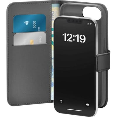 Puro Iphone 16E Kunstleren Hoesje Met Hoes En Portemonnee Met Beschermingsfunctie