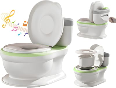 Baby Plaspotje-Verwijderbaar zitkussen-Toilettrainer -Uitneembare bak-Kindertoilet - Groen