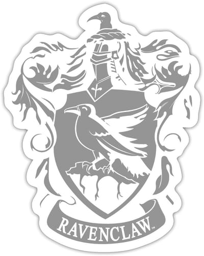 Harry Potter Ravenklauw Afdelingswapen Sticker maat S (10 x 10 cm)