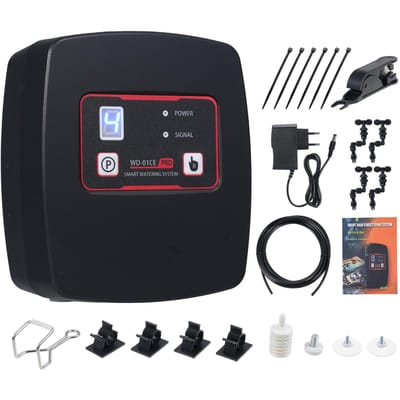 Système d'arrosage intelligent Contrôle par application Système de pulvérisation à effet pluie tropicale Système d'humidification pour animal de compagnie grimpant EU Plug