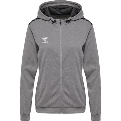 Dames trainingsjack van polyester met rits en capuchon Hummel Authentic