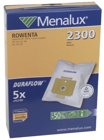 MENALUX - STOFZUIGERZAK SYNTH ROWENTA DYMBO 2300 5 STUKS + FILTER - 9001961292