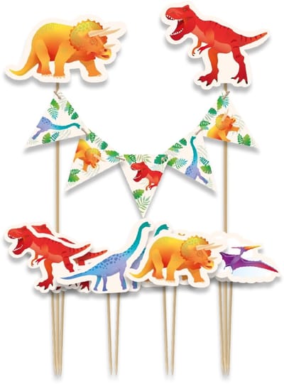 Cake decorations dino | 6 stuks