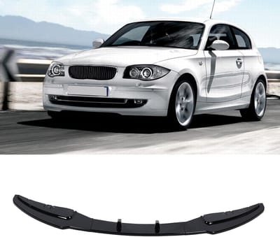 3-delige Voorbumper Lip Splitter Spoiler voor BMW 1 Serie E81 E82 E87 E88 LCI 2008-2011, Sportieve Styling, Verhoogde Aerodynamica, Zwart