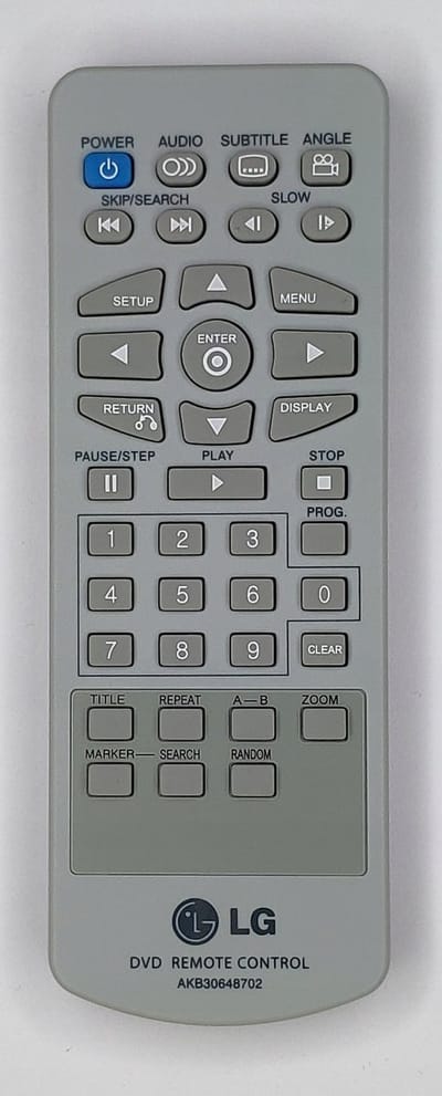 Originele LG Afstandsbediening AKB30648702 voor DVD-spelers