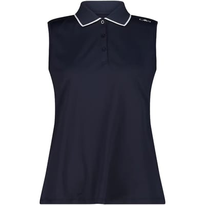 Dames Mouwloos Stretch Piqué Poloshirt CMP