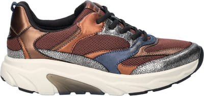 Gabor Rollingsoft dames sneaker - Bruin multi