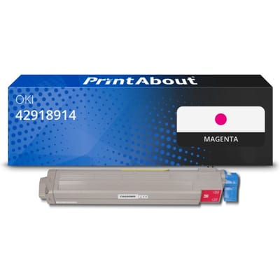 PrintAbout huismerk Toner 42918914 Magenta Geschikt voor OKI
