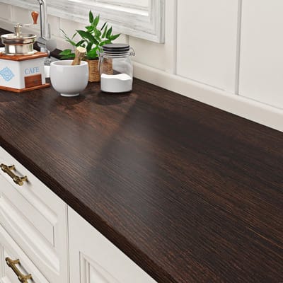 Dailygoods - ReWallpaper Bruine folie voor Meubels Houten look Notenhout Kleeffolie voor Tischplaat Houten look Waterbestendig 40CMx7M Schrankfolien zelfklevend Hout Dikkere Meubelfolie Vintage Bruin Deuren Muur