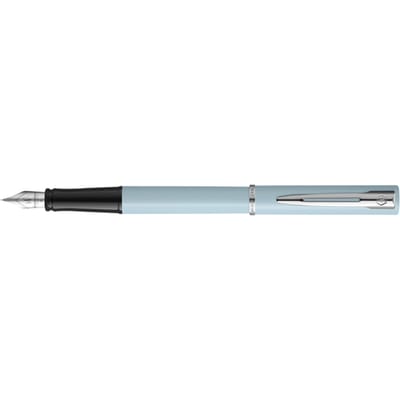 Waterman Allure vulpen | babyblauwe pastelkleurige lak | fijne punt | blauwe inkt | Met geschenkdoos