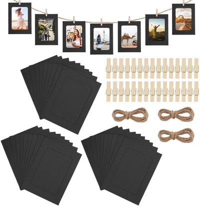 Dailygoods- Fotolijst 30 Stuks - Karton 15,5 x 11,5 cm - DIY Fotolijst - Wanddecoratie - Fotodecoratie - Creatieve Fotokrans - Foto Ophangen