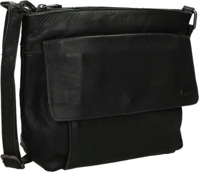 Bear Design Kleine Crossbodytas / Schoudertas Dames - Leer - Rai - Zwart