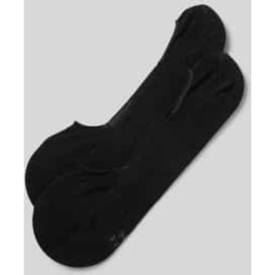 FALKE Step Medium Cut onzichtbar eenkleurig katoen footies heren zwart - maat 39-40