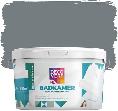 Decoverf badkamerverf 2.5L grafiet