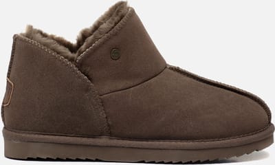 Warmbat Willow Women Suede Dames Sloffen - Olijfgroen - Maat 41