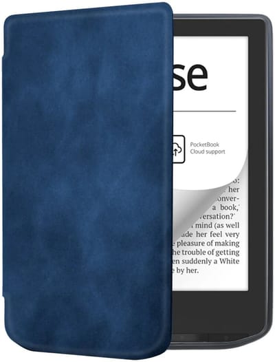 E-Reader Hoes Geschikt voor PocketBook Verse Pro | Book Case met Sleep/Wake Functie | Kunstlederen Beschermhoes | Blauw
