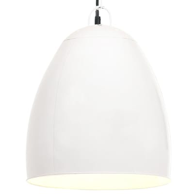 vidaXL Hanglamp industrieel rond 25 W E27 42 cm wit