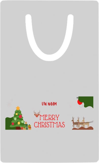Hacebo® - Kerst merry christmas met eigen naam metalen boekenlegger- Kerstmis - Kerst beker - winter - kerst - christmas - kerst cadeau Bladwijzer boekenleggers - 7.6 cm x 5cm