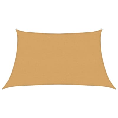 vidaXL - Zonnezeil - 160 - g/m² - trapezium - 3/4x2 - m - HDPE - lichtgrijs
