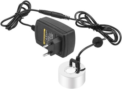 Ultrasone Mistmaker voor Waterfonteinen, Vijvers en Tuinornamenten met 24V Adapter en Metalen Atomizer