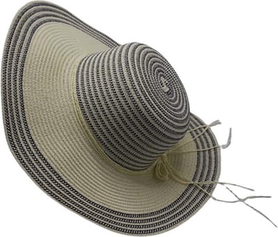 Zonnehoed Strandhoed Beige-grijs. Maat: M