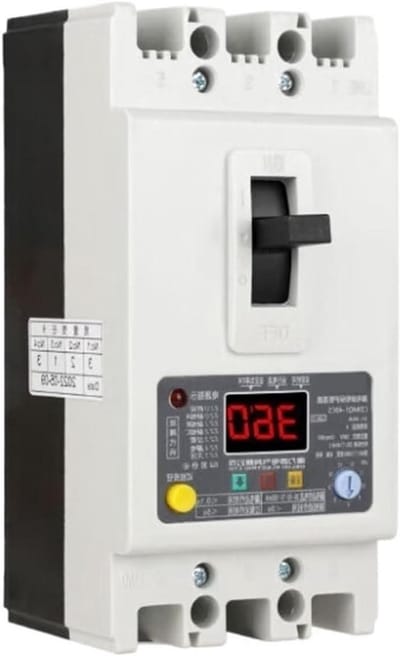 Fase Uitvalbeveiliging - Driefasige Motor - Waterpomp Beschermen - Digitaal LCD Display - 380 V - Grijs