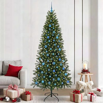 vidaXL - Kunstkerstboom - Groen - 240 - cm - PE - en - PVC