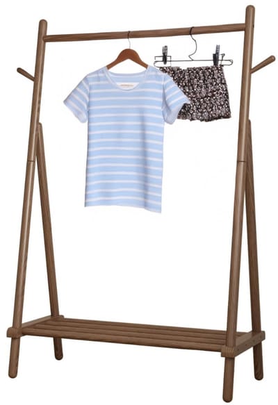 DailySupplies® Kapstok Staand met Schoenenrek - Gardaroberek - Hout - Industrieel - Bruin