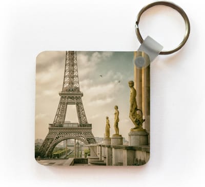 Sleutelhanger - Uitdeelcadeautjes - De Eiffeltoren en de mooie beelden van het Palais de Chaillot - Plastic