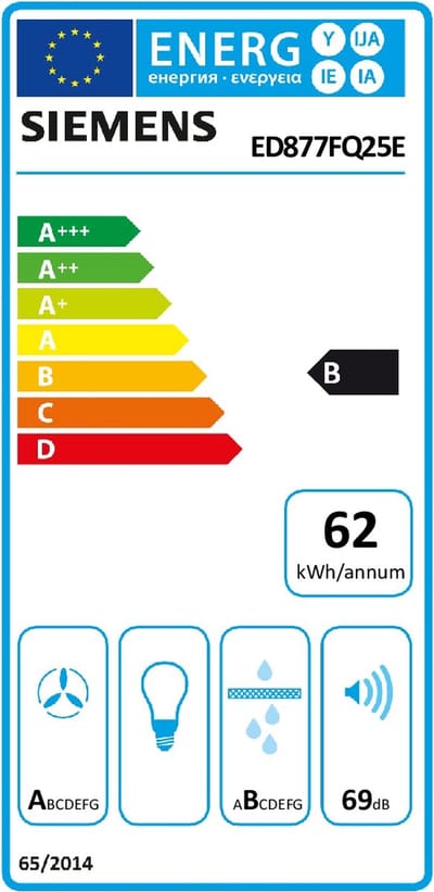 Siemens iQ500 ED877FQ25E kookplaat Zwart Ingebouwd 80 cm Inductiekookplaat zones 4 zone(s) Inbouw afzuigkap