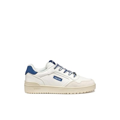 GEOX WASHIBA JONGENS Sneakers - WIT/MARINEBLAUW - Maat 33