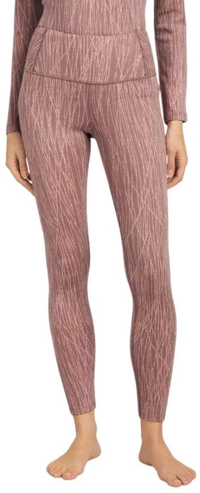 Icebreaker Merino 260 Tech Vertex High Rise Delta Lines Aop Basislaagbroek Roze M Vrouw