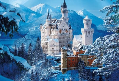 Puzzelspel 1000 Stukjes - Volwassen Puzzel - Ontspanning Thuis - Gedrukt op Achterkant - 70x50 cm - Winterlandschap