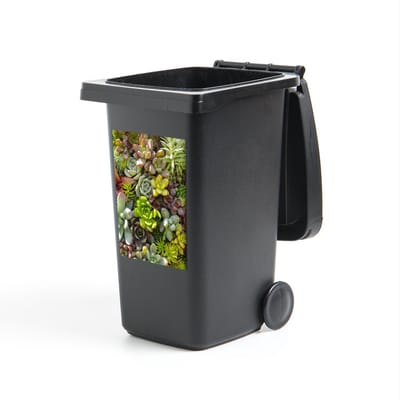 Container sticker vetplanten met verschillende kleuren - 40x60 cm - Kliko sticker