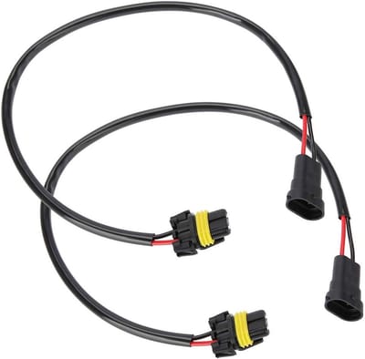 Socket Female Adapter 9005 HB4 H11 - 2 Stuks 53cm Verlengkabel voor Lampen en Fog Plugs, Geschikt voor 9006 9012 9006XS Verbindingen