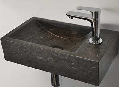AquaVik Fontein Sten Rechts 36 x 18 x 9 cm Hardsteen Gezoet