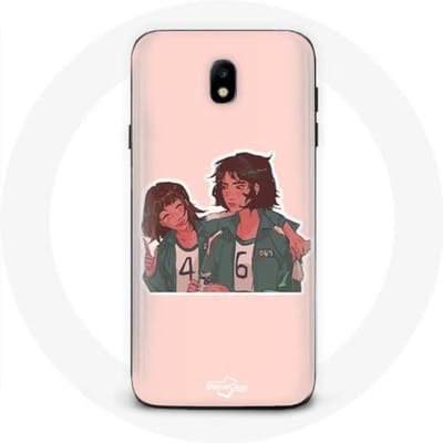 Samsung Galaxy J3 2017 hoesje Inktvis Spel Ji Yeong en Kang Sae Byeok