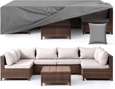 Famanu – Bezem en veegschep set met lange steel - 138 cm - 180 graden draaibaar - voor camping - veegbezem voor voortent - huis - kantoor - lobby - ter