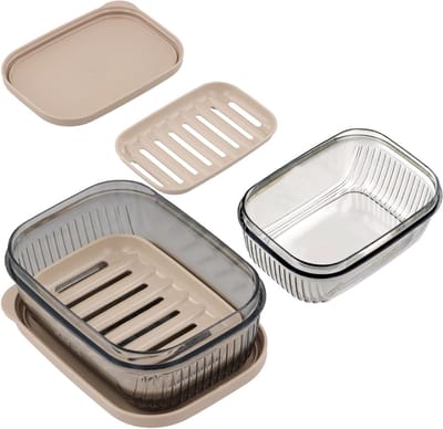 Waterdichte Reisset voor Zeep - 2 Stuks Kleine Plastic Zeepdoos met Deksel, Ideaal voor Reizen, Badkamer en Kamperen