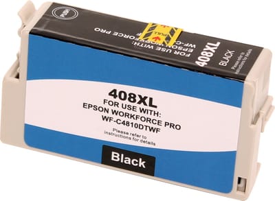 ABC huismerk inkt cartridge geschikt voor Epson 408XL zwart Workforce WF-C4810DTWF