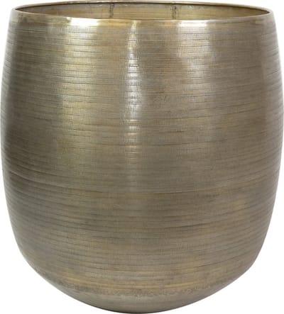 Ter Steege Bloempot Aluminium Goud D 60 cm H 62 cm