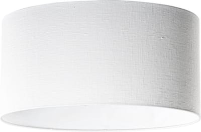 QAZQA extra schuin linnen - Moderne Lampenkap - L 50 cm - Wit -