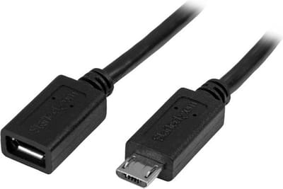 StarTech.com 0.5m / 20in Micro-USB Extension Cable - M/F - USB forlængerkabel - 50 cm