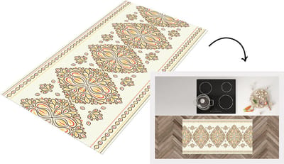 Keukenloper - Loper keuken - Boho - Goud - Design - Luxe - 120x60 cm - Keukenloper vinyl
